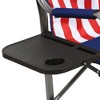 Kamp-Rite Portable Folding Director's Chair with Side Table & Cup Holder for Camping, Tailgating, and Sports, 350 LB Capacity - 3 of 4