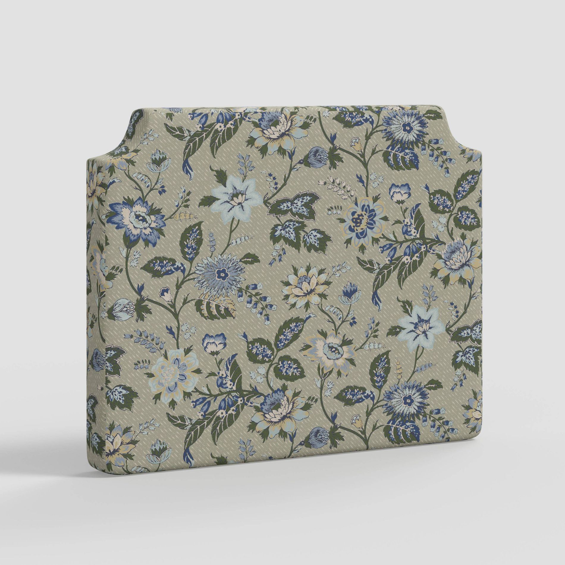 Twin Molly Notched Stick-on-the-Wall Dorm Headboard Adelaide Floral Moss - Threshold™