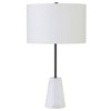 Hudson and Canal 25.5" Marble Table Lamp with Fabric Shade - 2 of 4