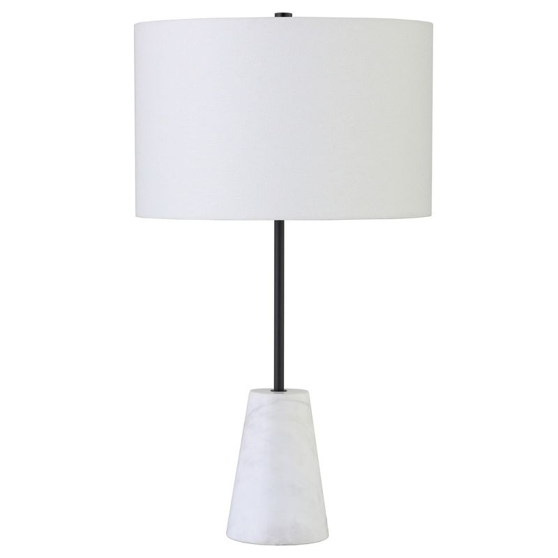 Hampton & Thyme 25.5" Marble Table Lamp with Fabric Shade , 1 of 9