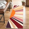 Luxurious Pearl Velvet Rug with Scorching Sun Print, Foldable, Non-Slip, Kid & Pet Friendly, Easy Care for High-Traffic Areas - 2 of 4