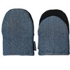 Home Mart Goods Blue Denim Heat Resistant Thick Soft Quilted Lining Kitchen Mini Oven Glove Mitts - 2 of 4