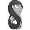 Wrapables Solid Color Warm Winter Knit Infinity Scarf, Platinum/Dark Gray - 2 of 4