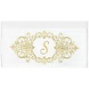 Linum Home Textiles 100% Turkish Cotton MONICA Gold Thread 2PC Embellished Bath Towel Set - 3 of 3