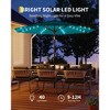 9FT Patio Umbrella with light, 8 Ribs Outdoor Tilt Market Table Umbrella, for Pool, Deck, Backyard, Balcony,Turquoise blue - 2 of 4