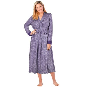 Dreams & Co. Marled Long Duster Robe - 1 of 4