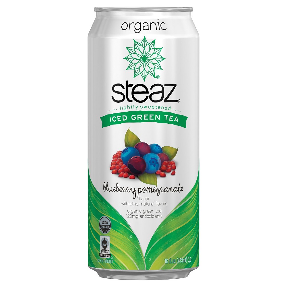 UPC 856820160055 - Steaz Organic Blueberry Pomegranate Iced Green Tea ...