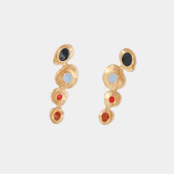 Women's Colorful Geo Drop Earrings - Cupshe