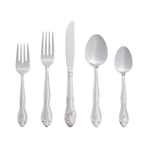 Monogram Utensil Set with Holder