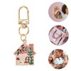 Unique Bargains Flower House Handbag Charms Keychains 1 Pc - 3 of 4