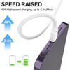BONGEEK iPhone Charger [Apple MFi Certified] 5pack 10FT Long Lightning Cable High Speed Data Sync iPhone Charger Cord Compatible iPhone (White) - 4 of 4
