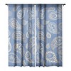 Cynthia Haller Classic blue and gold paisley Single Panel Sheer Window Curtain - Deny Designs - 3 of 3