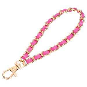 Unique Bargains Leather Removable Wallet Keychain Bag Replacement Wristlet Straps - 1 of 4
