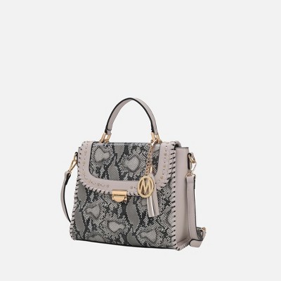 MKF Collection Lilli Vegan Leather Satchel Bag for Women by Mia K
