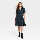 Women's Flutter Short Sleeve Tiered Dress - Knox Rose™