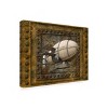 Canvas Wall Art - Tina Mitchell 'Steampunk Zeppelin Blimp' Wall Art for Living Room, Bedroom, or Office Décor by Trademark Fine Art - 19 x 19 Inches - 2 of 4