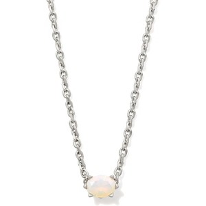 Elegant Cailin Pendant Necklace Stylish Jewelry for Women RHODIUM - WHITE IRIDESCENT CRYSTAL - 1 of 4