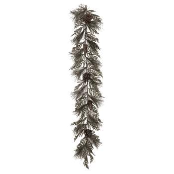 Transpac Artificial 60 in. Multicolor Christmas Relaxed Greenery Garland