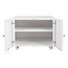 Mobile Copier Cabinet 2-door Steel Rolling Printer Stand With Storage Metal File Cabinet With 360 Degree Rotation Wheels For Office - 2 of 4
