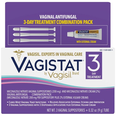 yeast miconazole nitrate 3ct 9oz vagisil