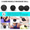 High Density Foam Roller Set with Massage Stick, Balls & Stretch Strap for Yoga, and Back Pain Relief - 4 of 4