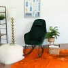 Mid-Century Modern Rocking Chair for Living Room and Bedroom with Plush Cushioning, Gentle Rocking Motion and Versatile Use for Nursery or Home - 3 of 4
