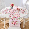 The Lakeside Collection Floral Heart Set of 4 Placemats or Table Runner - Table Runner - 4 of 4