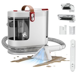 Portable Carpet Cleaner Machine, Carpet Shampooer, 15Kpa Upholstery Cleaner with 3 Tools, 54oz Large Water Tank, 16.4ft Power Cord, Spot and Stain - 1 of 4