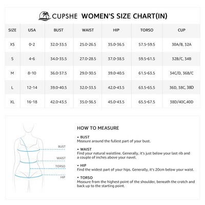 Cupshe Women's Cutout Scallop Trim One Piece Swimsuit-Black-Medium — фото 6