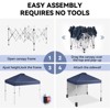 Canopy Tent 10x10 Ft, Pop Up Tent Canopy with 1 Sidewall, Instant Outdoor Tent with 4 Sand Bags, Adjustable Legs, Wheeled Carry - 3 of 4