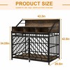 Kumasinova 43.3" Large Dog Crate Furniture with 3 Drawers,Heavy Duty Dog Crate with Divider for Medium & Large Dogs,2 Door Dog Kennel Indoor - 2 of 4