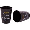 Sparkle and Bash Happy New Year Decorations, Plastic Cups (Black, 16 oz, 24-Pack) - 3 of 4