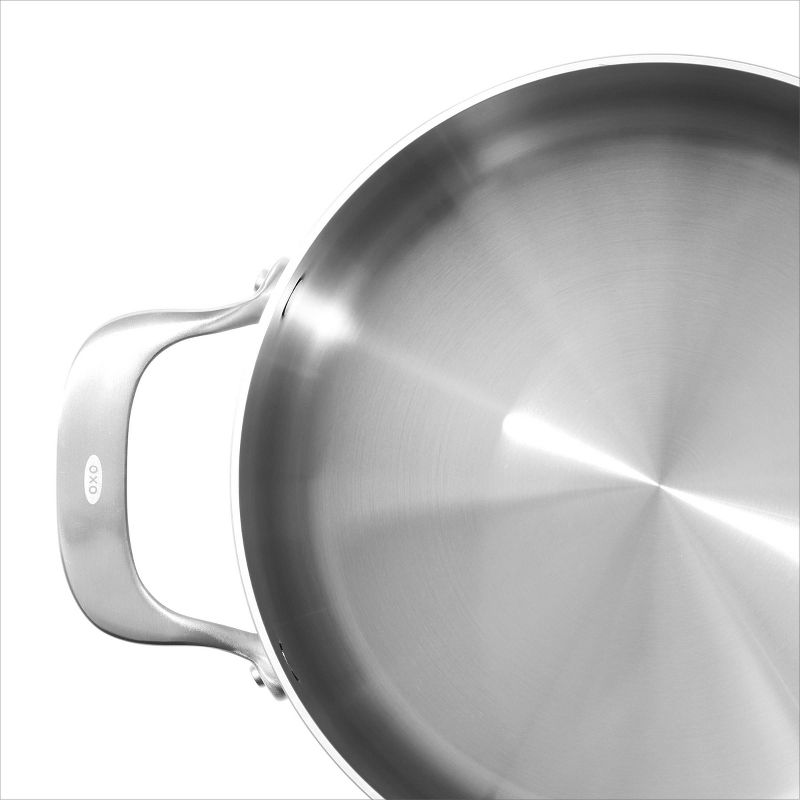 OXO 5qt Mira Tri-Ply Stainless Steel Casserole with Lid Silver, 5 of 6