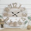 VIP Wood 30 in. Brown Weathered Wall Clock - 2 of 4