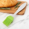 Unique Bargains Basting Brush 15g Small Translucent Handle Brush Color Block Dishwasher Safe Silicone PP 6.69"x1.18" 1Pcs - 2 of 4