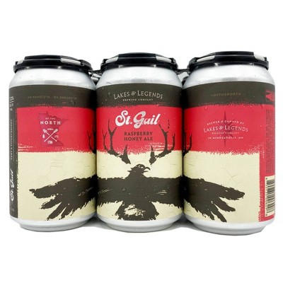 Lakes & Legends St. Gail Raspberry Honey Ale Beer - 4pk/16 fl oz Cans