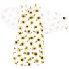 Hudson Baby Infant Girl Convertible Swaddle Sleep Sack, Sunflower - 3 of 4