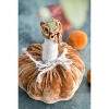 Gulches Series Multicolored Shatterproof Grid Pumpkin Harvest Festival Ornament - 3 of 4