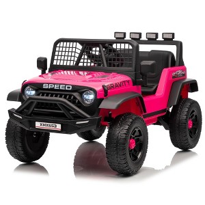 Jojoka 12V Kids Electric Ride On Truck with Remote Control Ride On Toy for Toddler Boys & Girls - 1 of 4