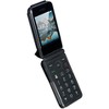 Nakedcellphone Case for Consumer Cellular IRIS EASY Flip Phone / Boost Mobile Summit Flip 4G - Vegan Leather with Belt Clip - Black - 4 of 4