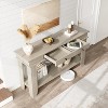 54‘’ Console Table for Entryway - Farmhouse Entryway Table with Storage and Drawers, Small Entry Tables for Hallway Behind Couch Table Sofa Table - 4 of 4