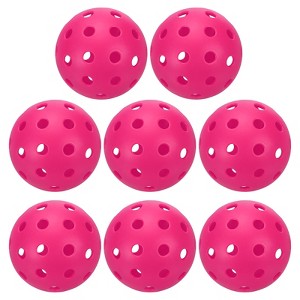 Unique Bargains 40 Holes Durable Precision Good Balance Application Pickleball Balls 8 Pcs - 1 of 4