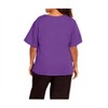 Women's Ameli Cotton Short Sleeve V-Neck Top - Plus - On The Plus Side - 2 of 4