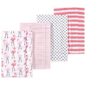 Luvable Friends Hudson Baby Flannel Burp Cloths 4pk - 1 of 1