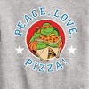 Boys' - Teenage Mutant Ninja Turtles - Peace Love Pizza Graphic Long Sleeve Fleece Sweatshirt - image 2 of 4