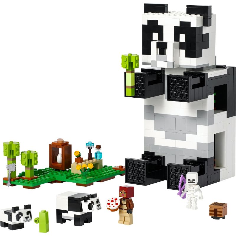 LEGO Minecraft The Panda Haven Toy House with Animals 21245, 3 of 8