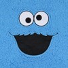 Sesame Street Women's Cookie Monster Embroidered Face Plush Fleece Hoodie - 3 of 4