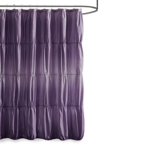 72 X72 Lydia Ruched Ombre Print Shower Curtain Target