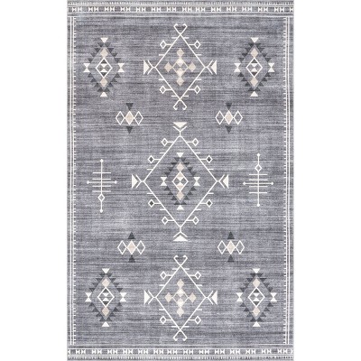 Nuloom Evalyn SpinClean Southwestern Machine Washable Area Rug