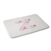Deny Designs April Lane Art Fancy Bow Monogram Memory Foam Bath Mat - 2 of 4